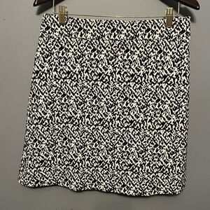 ✅Premise Midi Black & White Comfort Waist Skirt size L